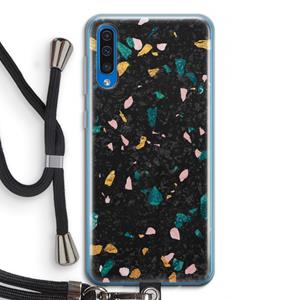 CaseCompany Terrazzo N°10: Samsung Galaxy A50 Transparant Hoesje met koord