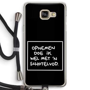 CaseCompany Schotelvod: Samsung Galaxy A5 (2016) Transparant Hoesje met koord