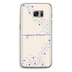 CaseCompany Sterren: Samsung Galaxy S7 Edge Transparant Hoesje