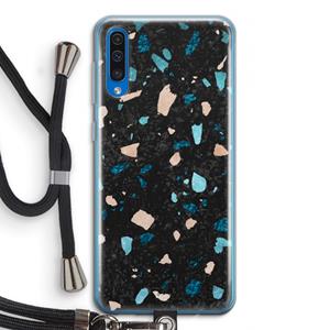 CaseCompany Terrazzo N°11: Samsung Galaxy A50 Transparant Hoesje met koord