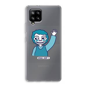 CaseCompany Zwaai: Samsung Galaxy A42 5G Transparant Hoesje