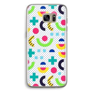CaseCompany 8-bit N°1: Samsung Galaxy S7 Edge Transparant Hoesje