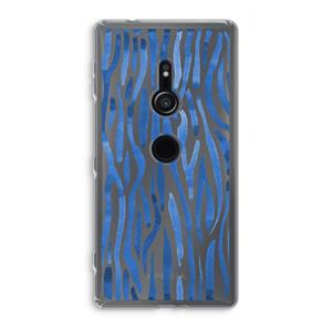 CaseCompany Blauwe nerven: Sony Xperia XZ2 Transparant Hoesje