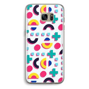 CaseCompany 8-bit N°2: Samsung Galaxy S7 Edge Transparant Hoesje