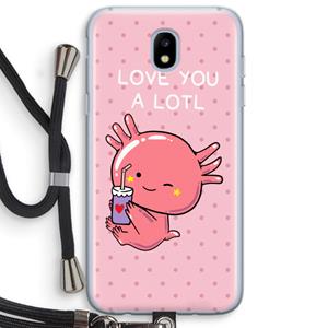 CaseCompany Love You A Lotl: Samsung Galaxy J5 (2017) Transparant Hoesje met koord