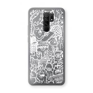 CaseCompany Vexx Mixtape #2: Xiaomi Redmi 9 Transparant Hoesje