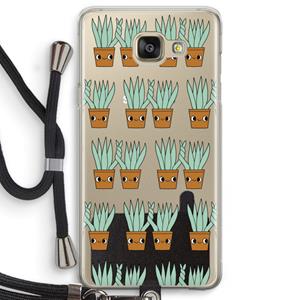 CaseCompany Sansevieria: Samsung Galaxy A5 (2016) Transparant Hoesje met koord