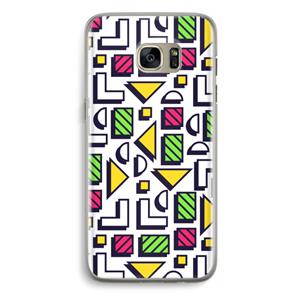 CaseCompany 8-bit N°4: Samsung Galaxy S7 Edge Transparant Hoesje