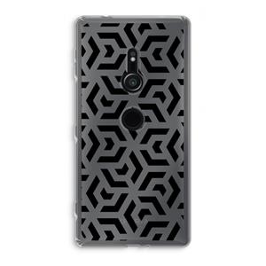 CaseCompany Crazy pattern: Sony Xperia XZ2 Transparant Hoesje