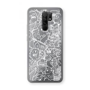 CaseCompany Vexx City #2: Xiaomi Redmi 9 Transparant Hoesje