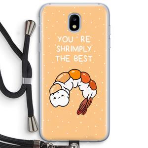 CaseCompany You're Shrimply The Best: Samsung Galaxy J5 (2017) Transparant Hoesje met koord