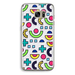 CaseCompany 8-bit N°6: Samsung Galaxy S7 Edge Transparant Hoesje