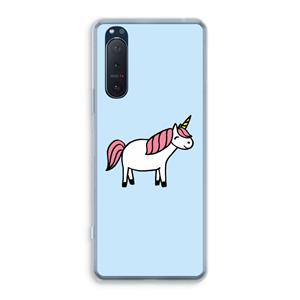 CaseCompany Eenhoorn: Sony Xperia 5 II Transparant Hoesje