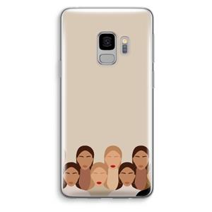 CaseCompany Girls girls girls: Samsung Galaxy S9 Transparant Hoesje