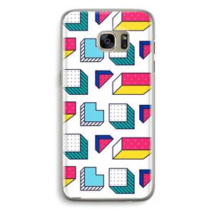 CaseCompany 8-bit N°7: Samsung Galaxy S7 Edge Transparant Hoesje