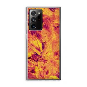 CaseCompany Eternal Fire: Samsung Galaxy Note 20 Ultra / Note 20 Ultra 5G Transparant Hoesje