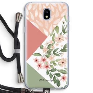 CaseCompany Sweet heaven geometrics: Samsung Galaxy J5 (2017) Transparant Hoesje met koord