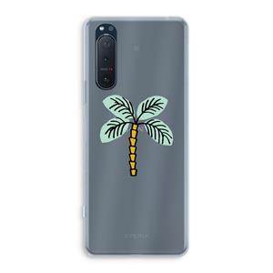 CaseCompany Palmboom: Sony Xperia 5 II Transparant Hoesje