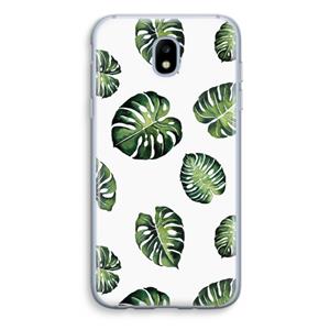 CaseCompany Tropische bladeren: Samsung Galaxy J5 (2017) Transparant Hoesje