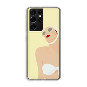 CaseCompany Summer: Samsung Galaxy S21 Ultra Transparant Hoesje