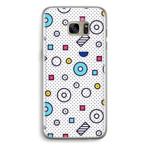 CaseCompany 8-bit N°9: Samsung Galaxy S7 Edge Transparant Hoesje