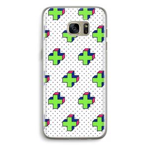 CaseCompany 8-bit N°10: Samsung Galaxy S7 Edge Transparant Hoesje