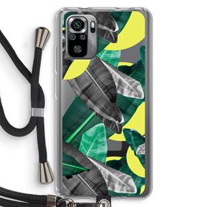 CaseCompany Fantasie jungle: Xiaomi Redmi Note 10S Transparant Hoesje met koord