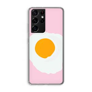 CaseCompany Sunny side up: Samsung Galaxy S21 Ultra Transparant Hoesje