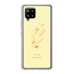 CaseCompany No rain no flowers: Samsung Galaxy A42 5G Transparant Hoesje
