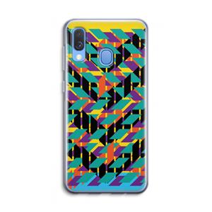 CaseCompany Skew Bee 1: Samsung Galaxy A40 Transparant Hoesje