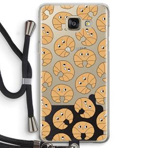 CaseCompany Croissant: Samsung Galaxy A5 (2016) Transparant Hoesje met koord