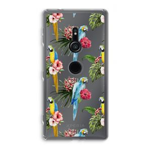 CaseCompany Kleurrijke papegaaien: Sony Xperia XZ2 Transparant Hoesje