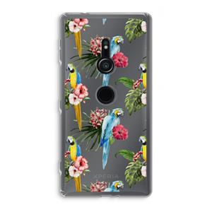 CaseCompany Kleurrijke papegaaien: Sony Xperia XZ2 Transparant Hoesje