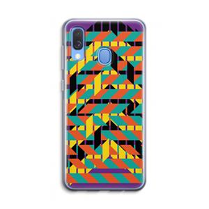 CaseCompany Skew Bee 2: Samsung Galaxy A40 Transparant Hoesje