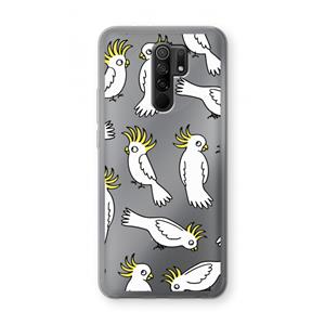 CaseCompany Papegaai: Xiaomi Redmi 9 Transparant Hoesje