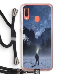 CaseCompany Wanderlust: Samsung Galaxy A20e Transparant Hoesje met koord