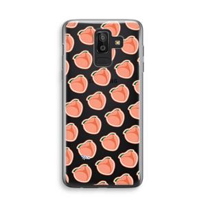 CaseCompany Just peachy: Samsung Galaxy J8 (2018) Transparant Hoesje