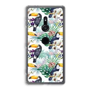 CaseCompany Tukans: Sony Xperia XZ2 Transparant Hoesje