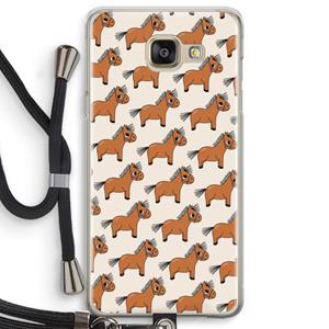 CaseCompany Pony: Samsung Galaxy A5 (2016) Transparant Hoesje met koord