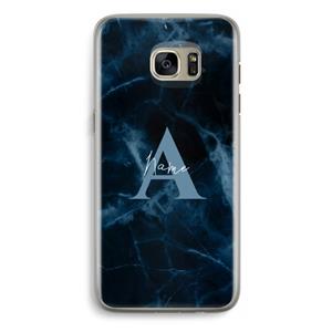 CaseCompany Midnight Marble: Samsung Galaxy S7 Edge Transparant Hoesje