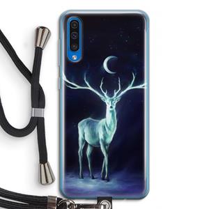 CaseCompany Nightbringer: Samsung Galaxy A50 Transparant Hoesje met koord