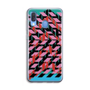 CaseCompany Skew Blush 2: Samsung Galaxy A40 Transparant Hoesje