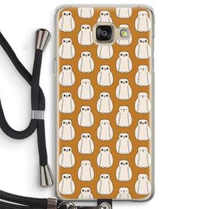 CaseCompany Uilen: Samsung Galaxy A5 (2016) Transparant Hoesje met koord