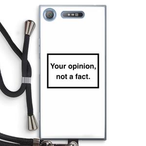 CaseCompany Your opinion: Sony Xperia XZ1 Transparant Hoesje met koord