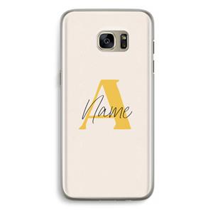 CaseCompany Amber Script: Samsung Galaxy S7 Edge Transparant Hoesje