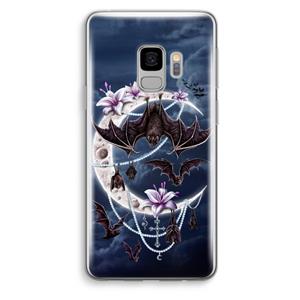 CaseCompany Vleermuizen Maan: Samsung Galaxy S9 Transparant Hoesje