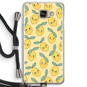 CaseCompany Citroenen: Samsung Galaxy A5 (2016) Transparant Hoesje met koord
