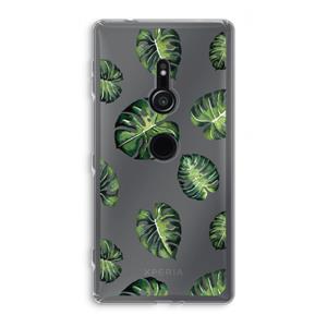 CaseCompany Tropische bladeren: Sony Xperia XZ2 Transparant Hoesje