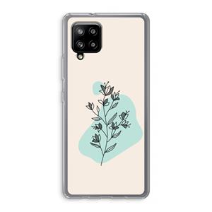 CaseCompany Violets are blue: Samsung Galaxy A42 5G Transparant Hoesje