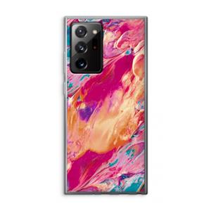 CaseCompany Pastel Echoes: Samsung Galaxy Note 20 Ultra / Note 20 Ultra 5G Transparant Hoesje